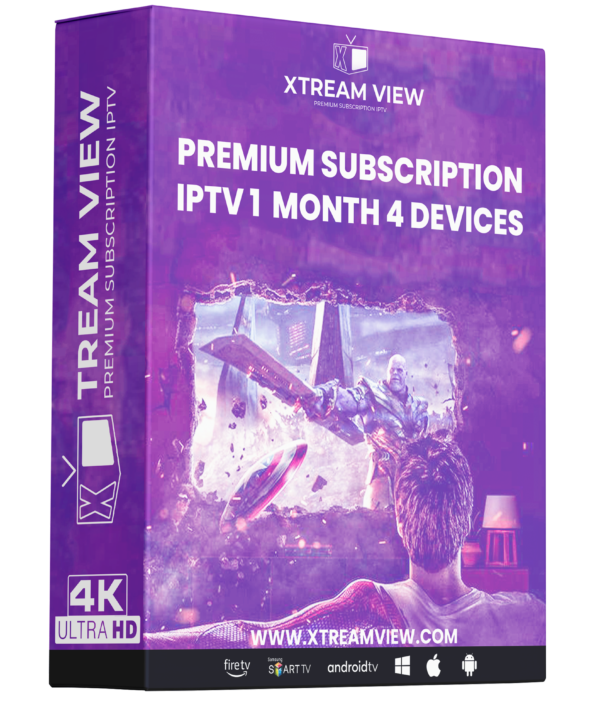 IPTV Subscription 1 Month 4 Devices