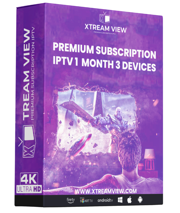 IPTV Subscription 1 Month 3 Devices