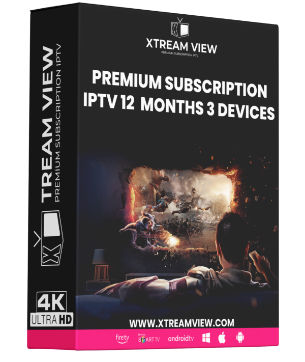 IPTV Subscription 12 Months 3 Devices