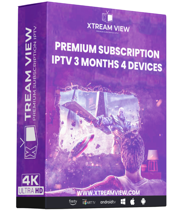 IPTV Subscription 3 Months 4 Devices